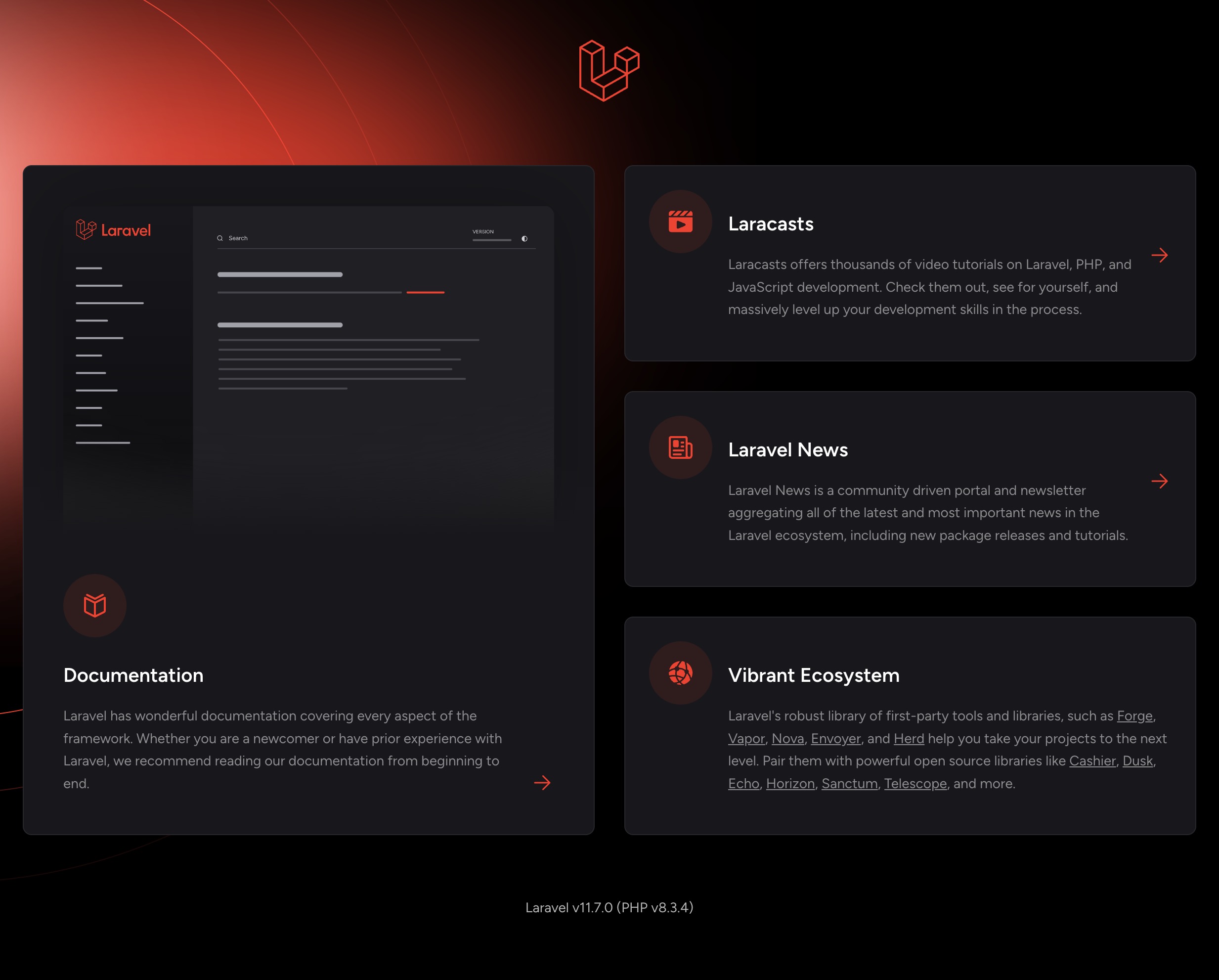 Laravel starter wasmer